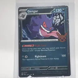 Pokemon Gengar Cosmos Holo 057/091 Trick or Trade Booster 2024 Stage 2 130 HP - Image 1