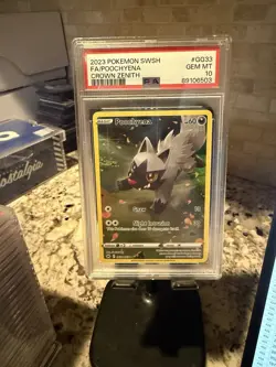 Pokemon TCG: Poochyena GG33/GG70 Crown Zenith: Galarian Gallery Holo PSA 10 - Image 1
