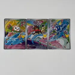 Pokemon TCG First Partner Illustration Collection Series 1 Alola Starters - Image 1