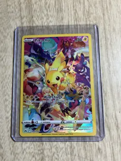 Pokemon Pikachu Secret Rare 160/159 Crown Zenith Holo 70HP Wild Charge Card 2023 - Image 1