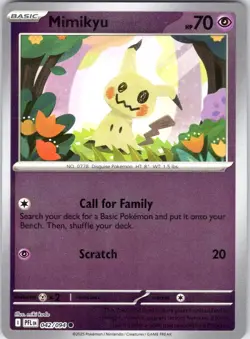 MIMIKYU 042/094 PHANTASMAL FLAMES POKEMON REVERSE HOLO NM/M - Image 1