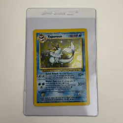 Vaporeon 12/64 Jungle Holo Unlimited Pokemon TCG Original - Image 4