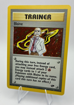 Blaine, Pokemon Lightly Played, Gym Challenge, Holo Rare, 17/132 - Image 1