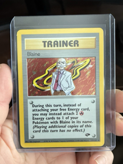 Blaine, Pokemon Lightly Played, Gym Challenge, Holo Rare, 17/132 - Image 4