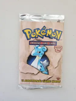 Pokemon 1999 Fossil 1st Edition Lapras Booster Pack HEAVY 21.16g Video #3 - Image 3