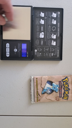 Pokemon 1999 Fossil 1st Edition Lapras Booster Pack HEAVY 21.18g Video #4 - Image 2
