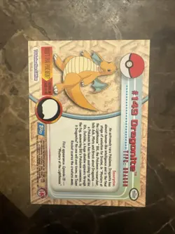 Dragonite 2000 Topps Pokemon TV Animation Edition Series 3 Non Holo #149 LP - Image 2