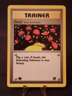 Pokemon TCG Sleep! Team Rocket 79/82 Regular 1st Edition Common - Image 1