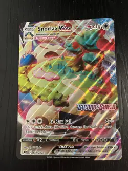 Pokemon TCG Jumbo Snorlax VMAX 142/202 Stamped Promo Sword & Shield NM - Image 1