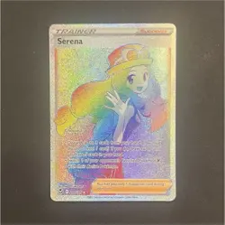 Pokemon Serena Rainbow Secret Rare 207/195 Silver Tempest Full Art NM - Image 1