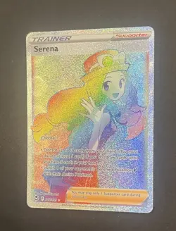 Pokemon Serena Rainbow Secret Rare 207/195 Silver Tempest Full Art NM - Image 3
