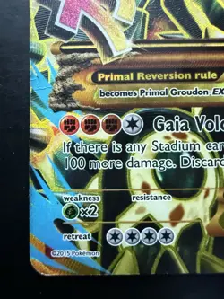 Pokemon Primal Groudon EX Full Art 97/98 XY - Ancient Origins Holo (MP) - Image 4