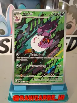 Arbok 176/162 - Pokemon TCG Temporal Forces Illustration Rare Card NM - Image 1