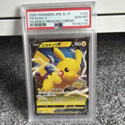 PSA 10 Pikachu V - Japanese pikachu Promo - Pokemon TCG 122/s-p - Image 1