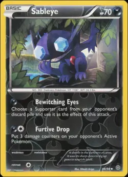 Pokemon - Sableye #44/98 - XY - Ancient Origins Reverse Holo - Image 1