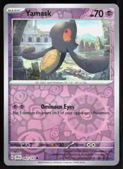 YAMASK ( SCR 62/142 ) REVERSE HOLO - Pokemon - 2024 AOKI LP - Image 1