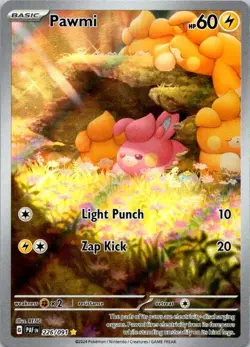 Pokemon TCG Pawmi #226/091 Paldean Fates Full Art Holo NM (SKU 1-1) - Image 1