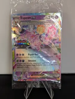 Pokemon Espeon EX Prismatic Evolutions Stamped Promo 034/131 Sealed - Near Mint - Image 1