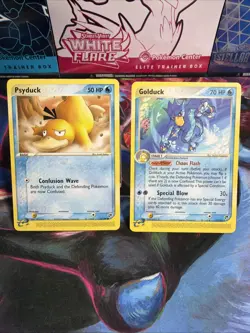 Pokemon TCG EX Sandstorm Psyduck 73/100 Golduck 17/100 E Reader Set - Image 1