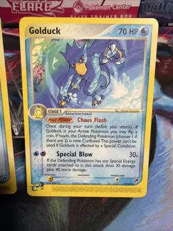 Pokemon TCG EX Sandstorm Psyduck 73/100 Golduck 17/100 E Reader Set - Image 3