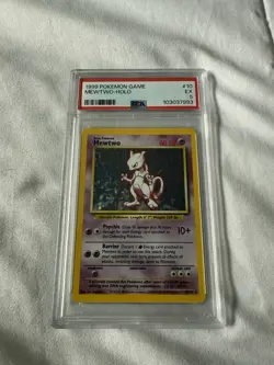 Mewtwo Holo Pokemon Base Set PSA 5 1999 - Image 1
