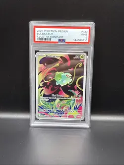 147177690 Bulbasaur 2025 Pokemon Mega Evolution #133/132 Promos PSA 9 - Image 1