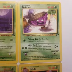 Pokemon Tcg Wotc Grimer And Muk Cards Team Rocket Fossil - Image 3