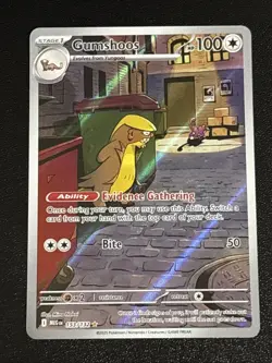 Pokemon TCG Mega Evolution Gumshoos Illustration Rare 153/132 NM - Image 1