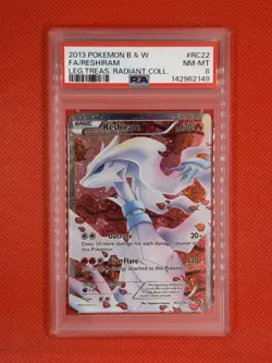 2013 POKEMON LEGENDARY TREASURES RESHIRAM #RC22 HOLO PSA 8 NEAR MINT - Image 1