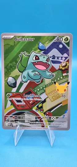 Pokemon Bulbasaur 037 First Partner Illustration Full Art Holo Promo - Image 1