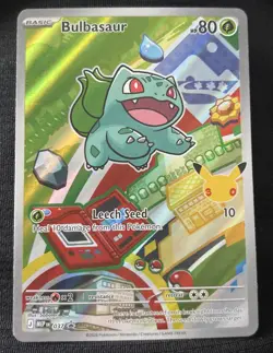 Pokemon Bulbasaur 037 First Partner Illustration Full Art Holo Promo - Image 1