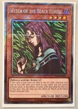 Yugioh! 1x Witch of the Black Forest RA03-EN091 Platinum Secret Rare 1st Ed NM - Image 1