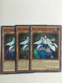 YUGIOH x 3 PHRA-EN015 DUAL AVATAR FEET - KOKOKU - SUPER RARE 1st EDITION - Image 1