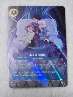 Disney Lorcana All Is Found Enchanted 220/204 Archazia's Island Holo + Top Load - Image 1