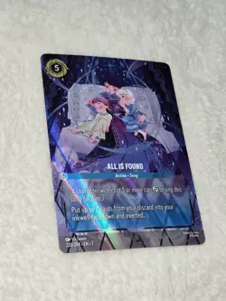 Disney Lorcana All Is Found Enchanted 220/204 Archazia's Island Holo + Top Load - Image 3