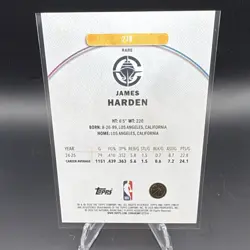 2024 Topps Finest James Harden #278 RARE Gold 2/20 Los Angeles Clippers - Image 2