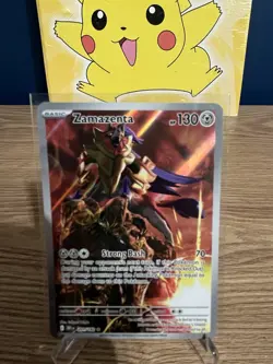 Pokemon TCG Zamazenta Destined Rivals 201/182 Illustration Rare NM/M Condition - Image 1