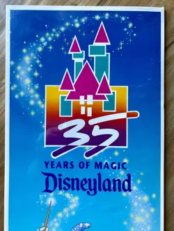 Disneyland "35 Years Of Magic" Commemorative Pop Up Map. Rare!! Factory Sealed!! - Image 2