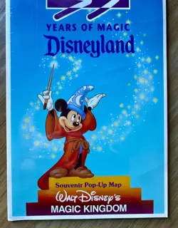 Disneyland "35 Years Of Magic" Commemorative Pop Up Map. Rare!! Factory Sealed!! - Image 3
