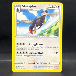 2022 POKEMON BRILLIANT STARS STARAPTOR 119/172 (RARE) - Image 1