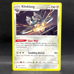 2022 POKEMON BRILLIANT STARS KLINKLANG 104/172 (RARE) - Image 1