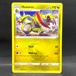 2022 POKEMON BRILLIANT STARS HAXORUS 112/172 (RARE) - Image 1