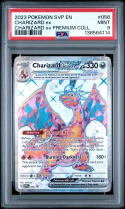 2023 POKEMON SVP PREMIUM COLLECTION PROMO #056 CHARIZARD EX PSA 9 - Image 1