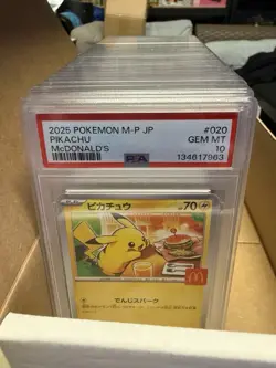 2025 POKEMON M-P JP JAPANESE PIKACHU McDonalds #020 PSA 10 GEM MINT - Image 2