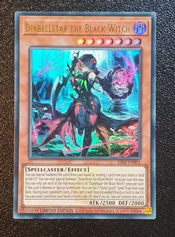 Yugioh 25LP-EN001 Diabellstar the Black Witch Emblazoned Ultra Rare MINT 10 - Image 1