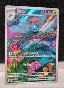 Pokemon Gloom Illustration Rare Full Art Holo SV03 Obsidian Flames 198/197 80 HP - Image 1