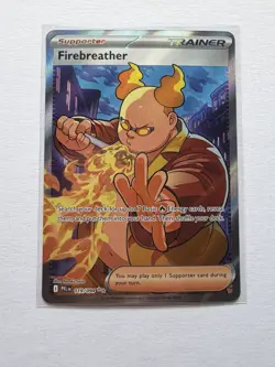 Pokemon TCG Firebreather 119/094 Ultra Rare Full Art Holo Phantasmal Flames 2025 - Image 1