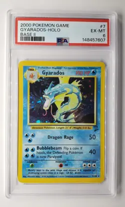 2000 POKEMON GAME BASE 2 HOLO #7 GYARADOS | PSA 6 - Image 1