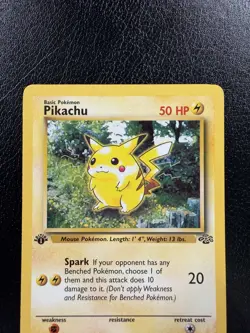 Pokemon TCG Pikachu 60/64 1st Edition Jungle LP/MP - Image 2