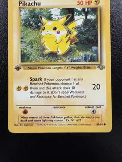 Pokemon TCG Pikachu 60/64 1st Edition Jungle LP/MP - Image 3